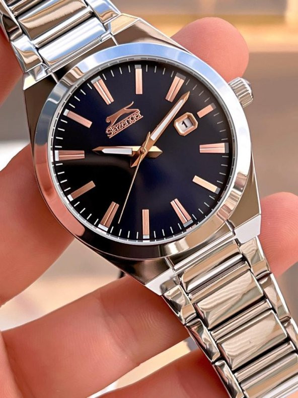 ESL.09.2102.1.02 Slazenger Çelik Kordon İyon Kasa 50 Mt Suya Dayanıklı Erkek Kol Saati - Resim 2