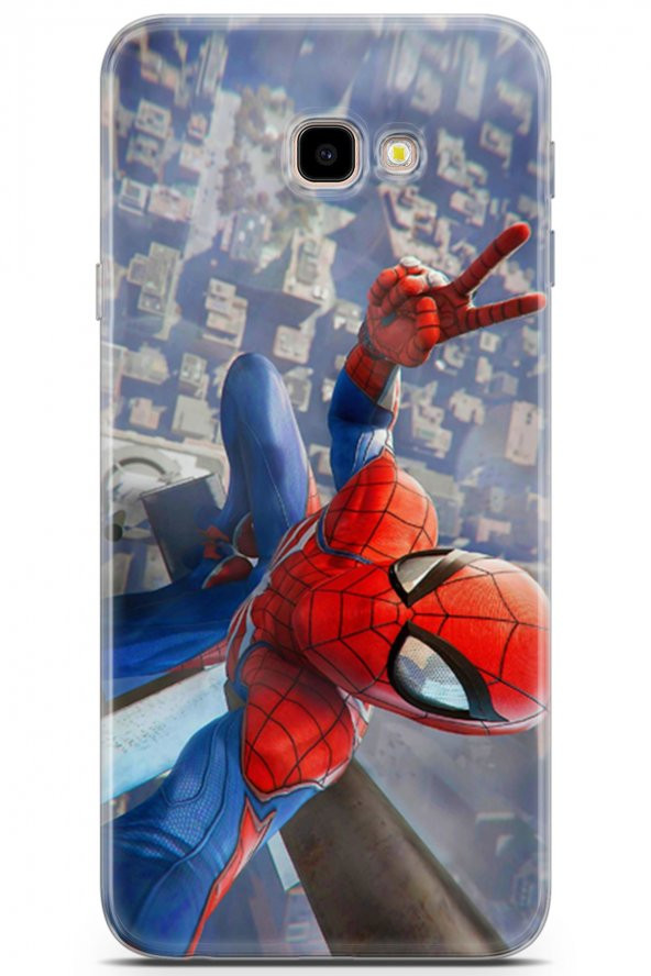 Samsung Galaxy J4 Plus Uyumlu Kılıf Opus 21 Spiderman Tablo Darbe Önleyici Kapak Sunset