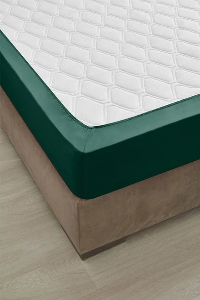 Özdilek Fitted Lastikli Tek Kişilik Çarşaf Seti (100x200)-Zümrüt Yeşili - 3
