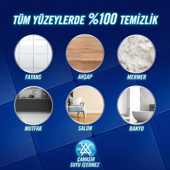 Domestos Yüzey Temizleyici Çam Maksimum Hijyen Tüm Yüzeyler İçin 1500 ML - 6