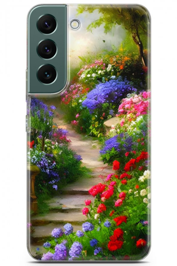 Samsung Galaxy S22 Uyumlu Kılıf Opus 16 Japon Bahçesi Hediyelik Kılıf Earth