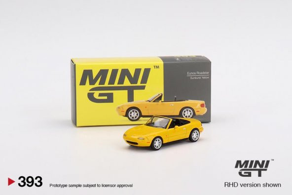 Mini GT Eunos Roadster Sunburst Yellow - 393 - 1