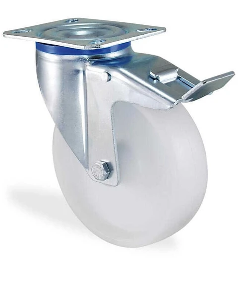 80 MM POLYAMİD DÖNER FRENLİ SERVİS TEKERİ