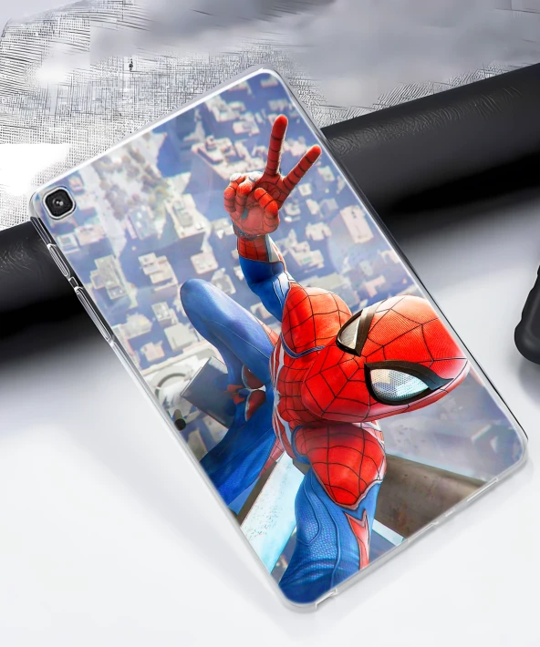 Samsung Galaxy Tab S6 Lite P610 P615 P617 Kılıf Opus 21 Spiderman Tablo Darbe Önleyici Kapak Sunse