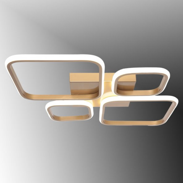 TT Aydınlatma TT050-ESK  Baklava Desen Eskitme Boyalı 4 lü Led Avize