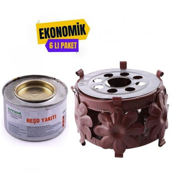 6 Adet Reşo Yakıtlı Osmanlı Ocağı 200 ml (Findit)