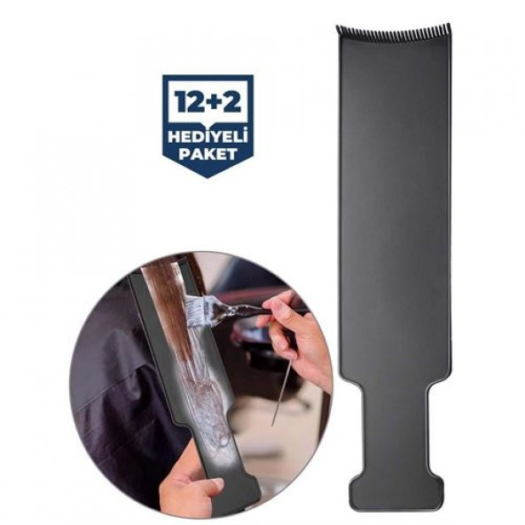 12+2 ADET Saç Boyama Perma Balyaj Saç Ayırıcı (Findit)