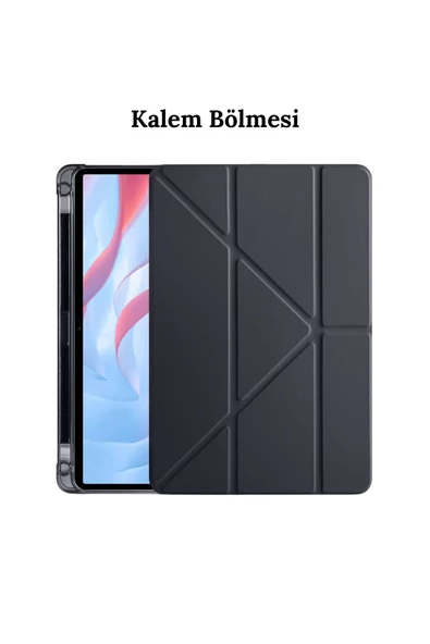 Galaxy Tab S9 Fe Plus 12,4 inç Uyumlu Kalem Bölmeli Stand Özellikli Akıllı Kılıf  SM-X810NZAATUR - SM-X810NZEATUR - Resim 12