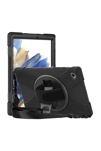 M10 HD X306F Uyumlu Defender Tablet Kılıfı Askılı 360° Dönebilir Standlı Tam Koruma ürün görseli 1