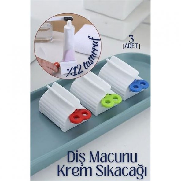 Transformacion Diş Macunu Krem Sıkacağı 3 lü Set Tuppo Design 719172