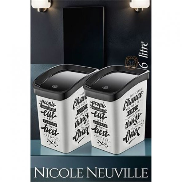 Transformacion Çöp Kovası 2 li Set Nicole Neuville Design 719286