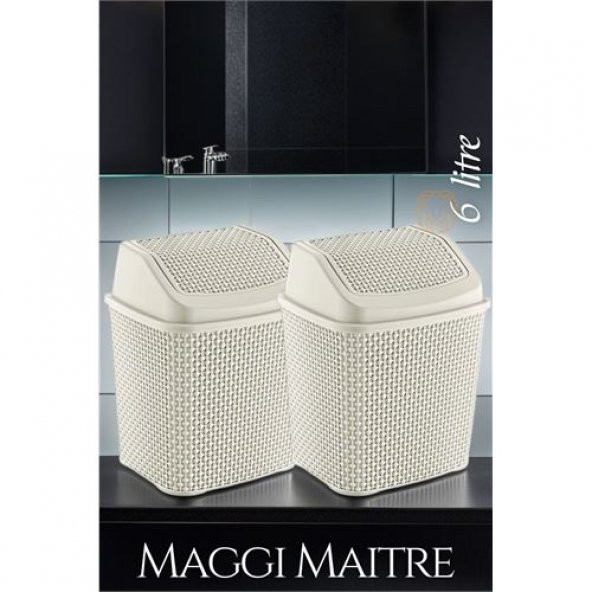 Transformacion Çöp Kovası 2 li Set Maggi Maitre Design 719288