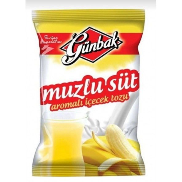 Günbak Muzlu Süt Aromalı Oralet Toz Icecek 250 gr