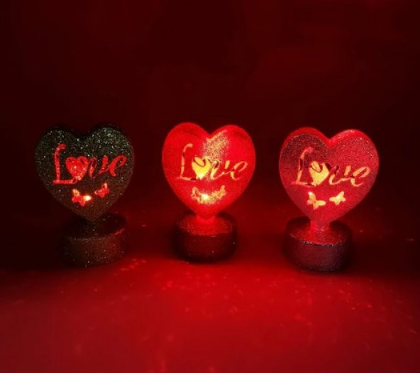 Işıklı Love Kalp