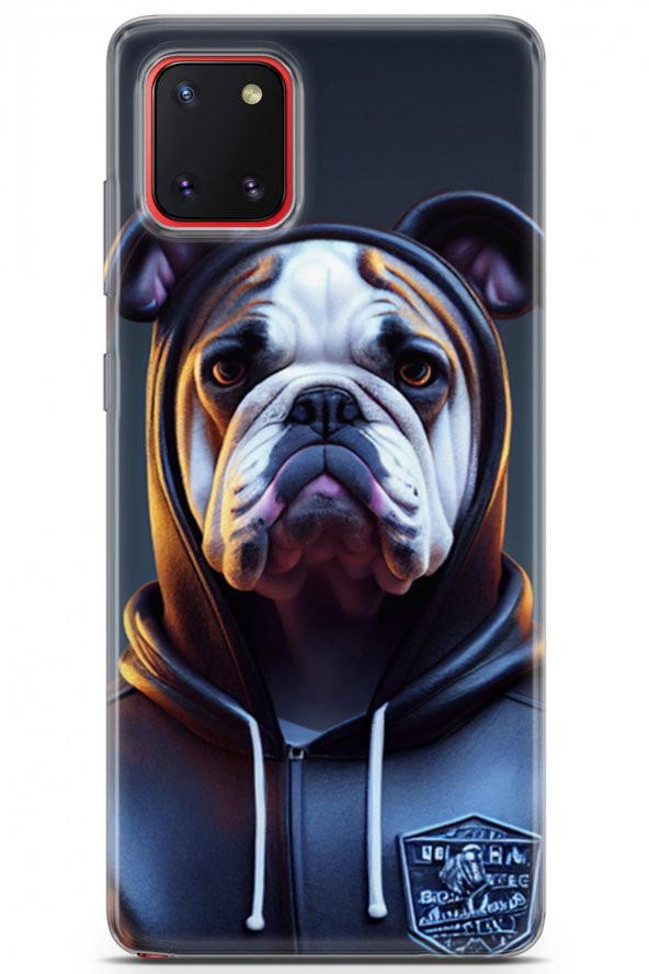 Samsung Galaxy A81 Kılıf Kingo 14 Pet Bulldog Mont Cover Kılıf