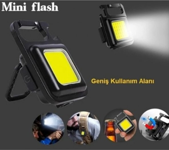 Mıknatıslı Anahtarlıklı Kamp Lambası - 2