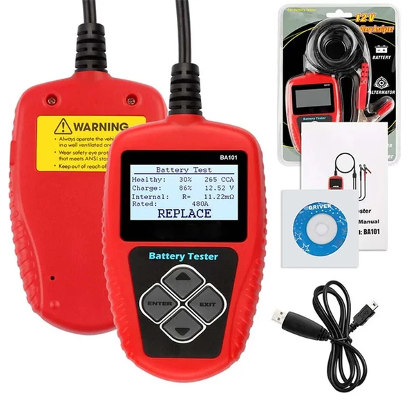 POWERMASTER BA101 12V 30-220AH AKÜ TEST CİHAZI - 3