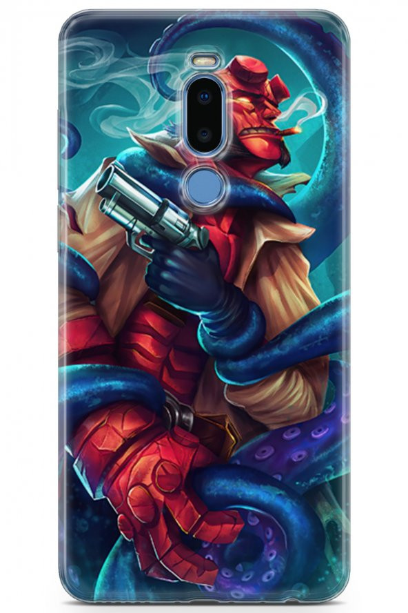 Meizu Note 8 Uyumlu Kılıf Dc 21 Tabancalı Darbe Önleyici Kapak Turkuaz - 1