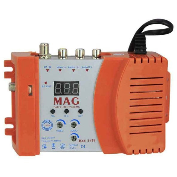 FinDit MAG 1474 AV GİRİŞLİ LED EKRANLI RF FULL BAND MODÜLATÖR