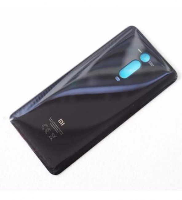 Xiaomi Mi 9T Batarya Pil Kapağı Cam (Siyah)