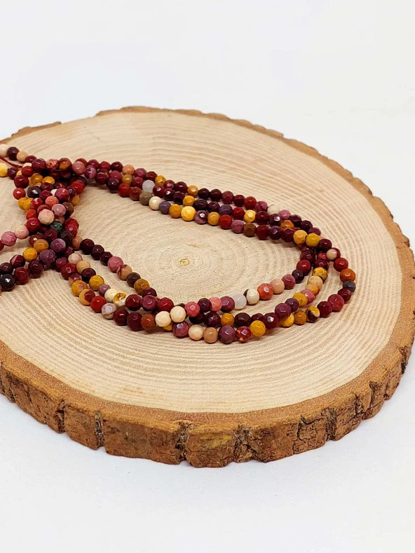 Jasper Taşı Faset Kesim Dizi 4mm (44530) ürün görseli