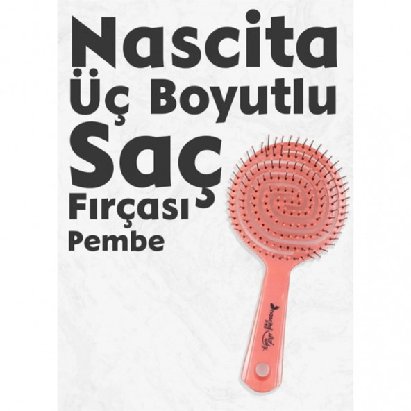 Nascita 3 Boyutlu Profesyonel Saç Fırçası + Silikon Vücut Masaj Ve Temizleme Fırçası - 3