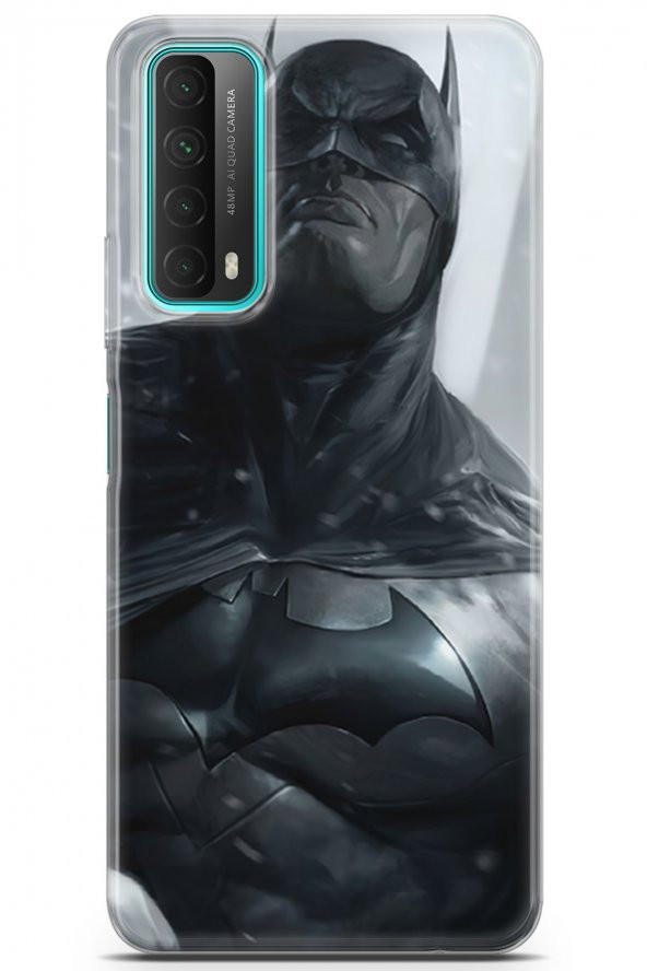 Huawei Enjoy 20 SE Uyumlu Kılıf Dc 08 Batman DC Baskılı Kılıf Siyah - 1