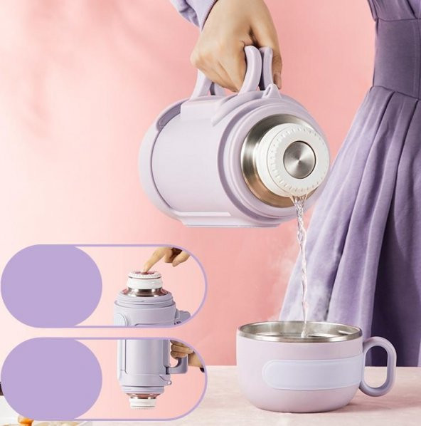 TKK Çelik Sport Termos 1000Ml Gri - 6