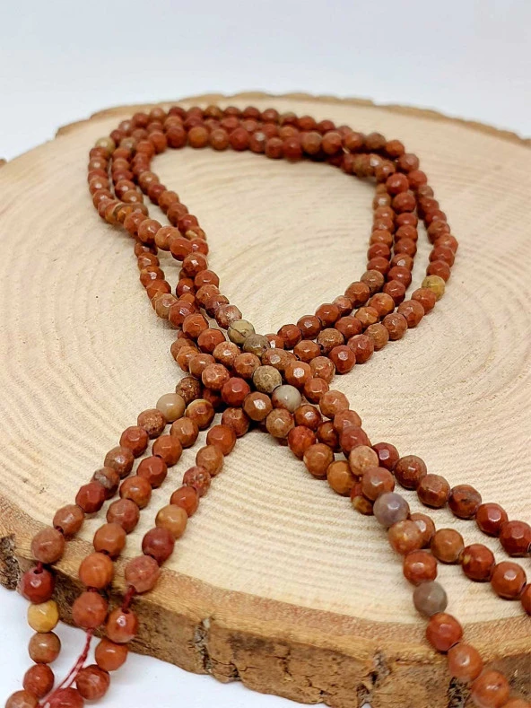 Jasper Taşı Faset Kesim Dizi 4mm (44540) ürün görseli 1