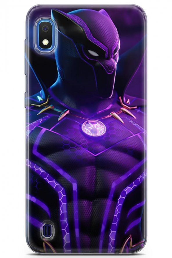Samsung Galaxy A10 Uyumlu Kılıf Dc 13 Mor Panter Fortnite Case Kapak Mor