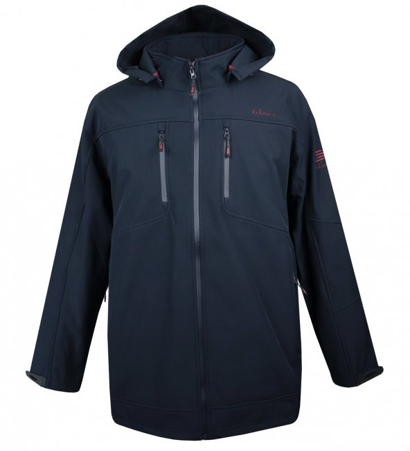 Büyük Beden Softshell Mont Dekons Lacivert 6XL-10XL