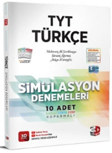 3D TYT TÜRKÇE 10 SİMÜLASYON DENEMELERİ