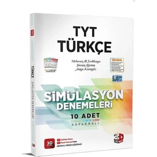 3D TYT TÜRKÇE 10 SİMÜLASYON DENEMELERİ