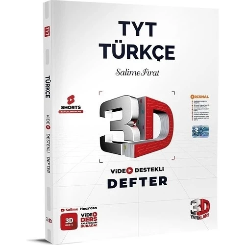 3D TYT TÜRKÇE VİDEO DESTEKLİ DEFTER