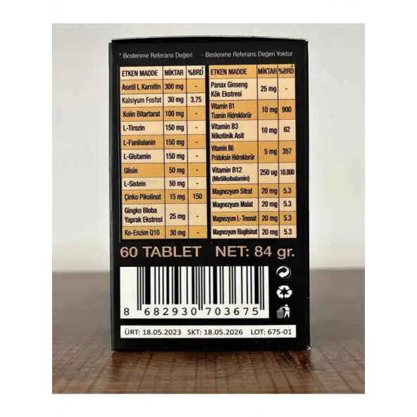 anner Pharma Company Raven Mental Performance 60 Tablet - 3