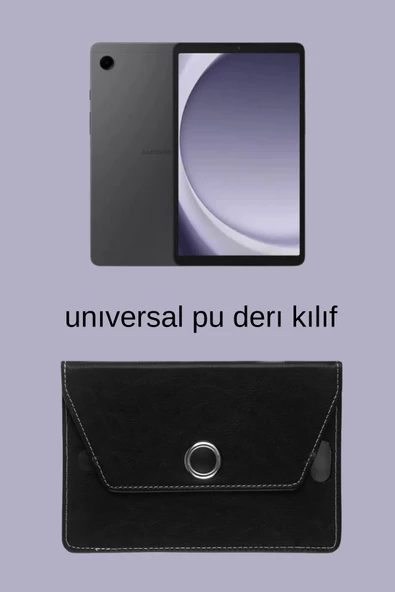 Galaxy A9 8.7 inç Uyumlu Universal Pu Deri Standlı Tablet Kılıfı SM-X110 - Resim 10