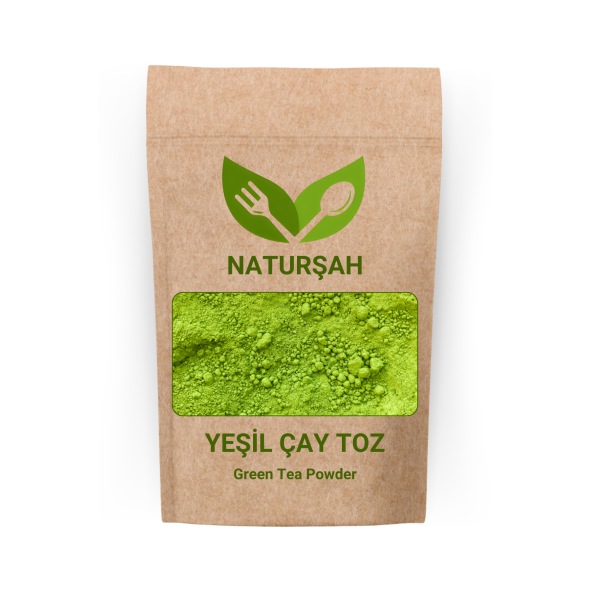 Naturşah Yeşil Çay Toz - Öğütülmüş (Green Tea Powder) 100 Gr