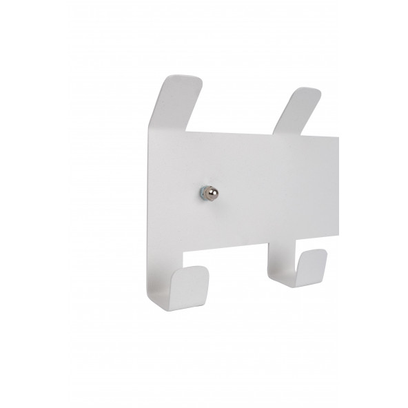 Risingmaber Metal Beyaz Amerikan Kapı Arkası Yapışkanlı Askılık Banyo Askılık ve Duvar Askısı MT84B - 6