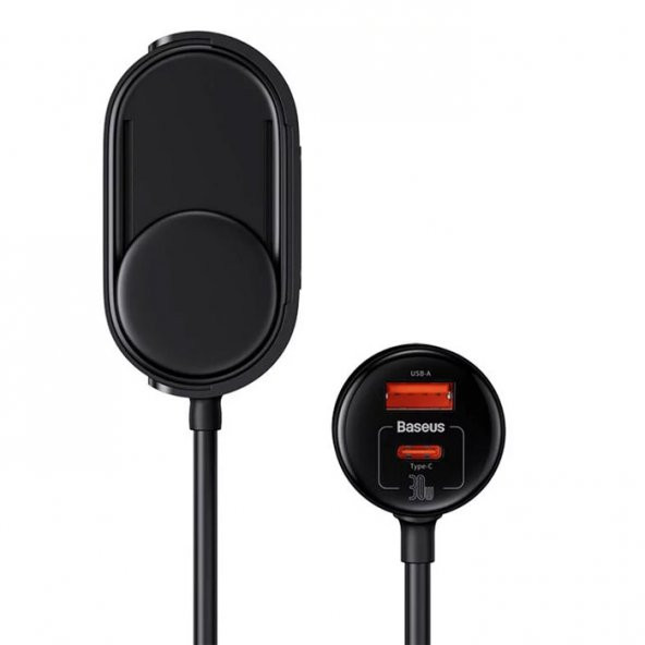 Baseus 30W USB + Type-C Hızlı Şarj Araç Çakmaklık Çoklayıcı Şarj Aleti - 2