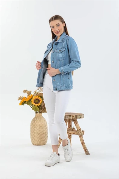 Kadın Yeni Model Kot Ceket 12141226 - 2