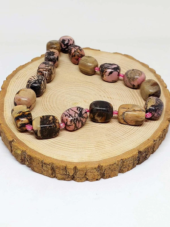 Rodonit Taşı Şekilli Dizi (44580) - Resim 3