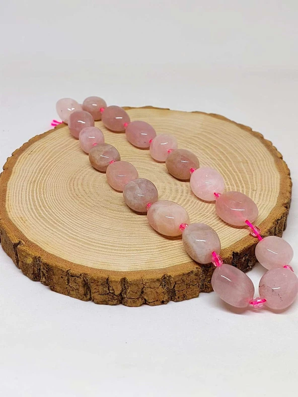 Pembe Kuvars Taşı Şekilli Dizi (44600) ürün görseli