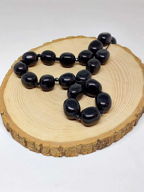 Obsidyen Taşı Şekilli Dizi (44605) - Resim 3