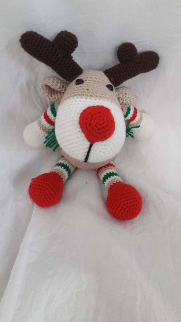 Geyik Pon Amigurumi Organik Oyuncak - 1