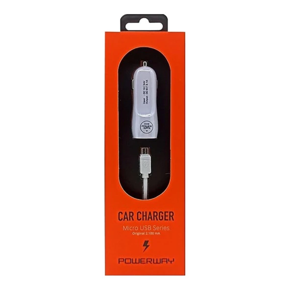Powerway 3.1A Micro Usb Araç Çakmaklık Şarj Aleti X233 - 2