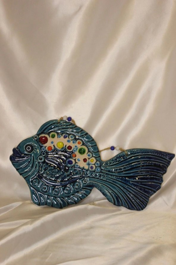 Nazar Boncuğu Duvar Süsü Balık - Resim 9