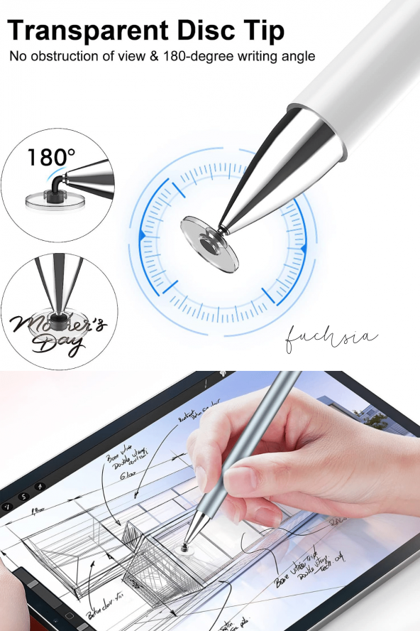 HonorPad Tablet Serisi Uyumlu Dokunmatik Ekran Kalemi Yazı ve Çizim Tablet Kalemi - 3