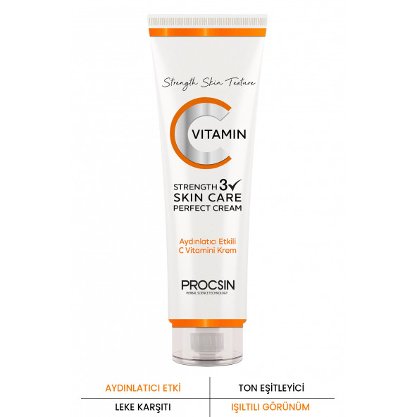 PROCSIN Aydınlatıcı ve Canlandırıcı Etkili C Vitamini Krem 50 ML