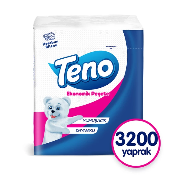 Teno 100'lü Peçete (32 Paket X 100 Yaprak )