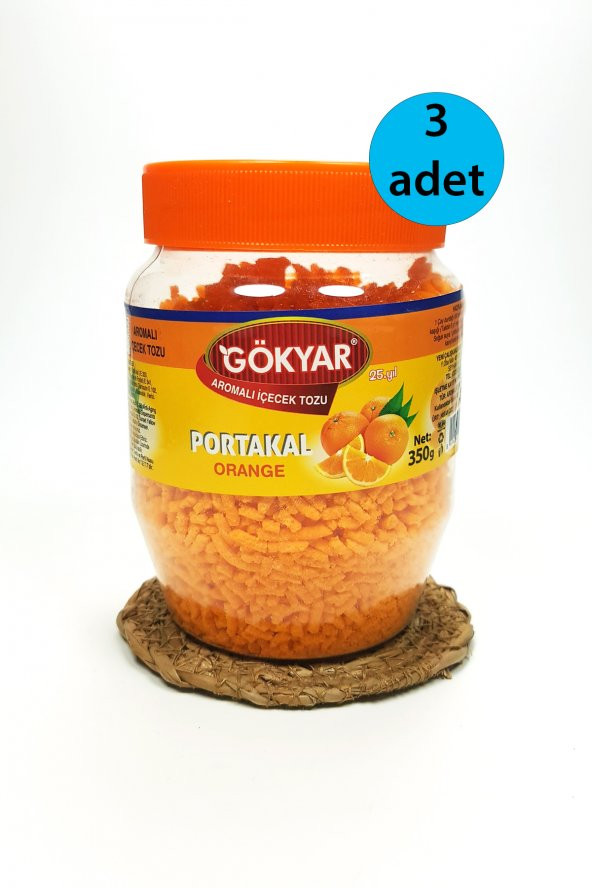 3 Adet Portakal Aromalı Toz Içecek Oralet 3x350 Gr